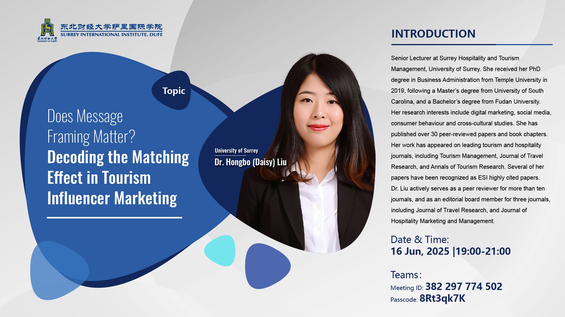 Does Message Framing Matter? Decoding the Matching Effect in Tourism Influencer Marketing